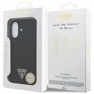 GUESS ümbris jaoks IPHONE 17 compatible with MagSafe GUHMP17SSCTRLMK (Silicone W/ Triangle Logo) must