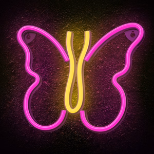 Neon LED Light BUTTERFLY pink NNE03 Neolia