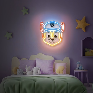 Riputatav neoon-LED-dekoratsioon pleksiklaasil Paw Patrol – Chase OW-130346