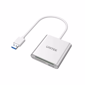 UNITEK Y-9313 kaardilugeja USB 3.2 Gen 1 hõbedane