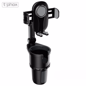 T-PHOX CAR HOLDER TH-07 WITH CUP HOLDER BLACK