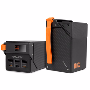 Blavec BJ-50 Tytan akupank, 50 000 mAh, 100 W, 3× USB-C + 3× USB-A (PBBJ50C), must