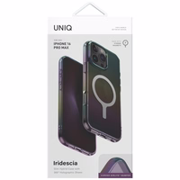 Uniq Iridescia Magclick Charging Ümbris jaoks iPhone 16 Pro Max - Must
