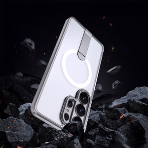Чехол Hybrid Armor X с подставкой и MagSafe для Samsung Galaxy S26 Ultra - прозрачный
