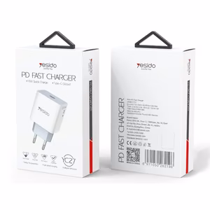 YESIDO WALL LAADIJA YC27 PD 18W QC USB-C valge