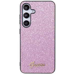 Guess Glitter Script ümbris jaoks Samsung Galaxy S24+ - lilla