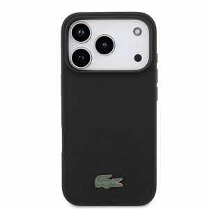 Case Lacoste PVC Iconic Petit Pique Metal Logo MagSafe Apple iPhone 18 Pro black