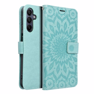 MEZZO Book ümbris jaoks SAMSUNG A15 4G / A15 5G mandala roheline