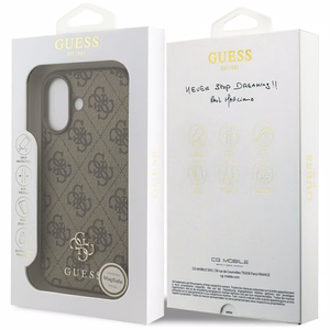 Guess 4G Small Classic Logo MagSafe Ümbris jaoks iPhone 17 - Brown