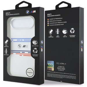 BMW M Silicon Horizontal Line MagSafe Ümbris jaoks iPhone Air - valge