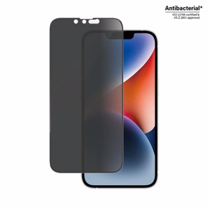 PanzerGlass Ultra-Wide Fit Karastatud klaas Antibacterial Privaatsus jaoks iPhone 14/13 Pro/13