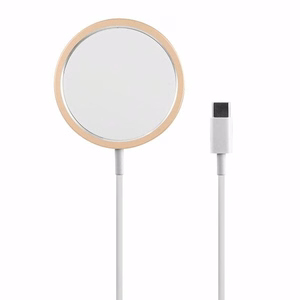 Wireless charger Guess compatible with MagSafe 15W GUCBMSLRD kuldne