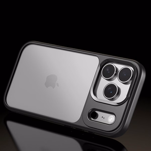 Rock Guard Lens Protection Series ümbris iPhone 17 jaoks läbipaistev must