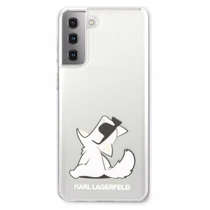 Karl Lagerfeld Choupette Fun ümbris Samsung Galaxy S21+ jaoks - Läbipaistev