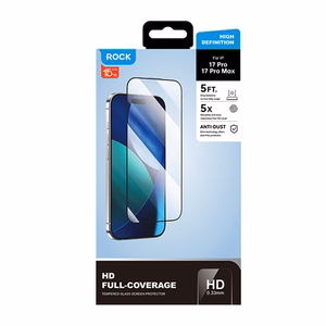 Rock Tempered glass HD Full-coverage Anti-static jaoks Iphone 17