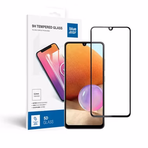 Karastatud klaas to Samsung Galaxy A32 LTE (full glue / Ümbris friendly) sinine Star 5D must