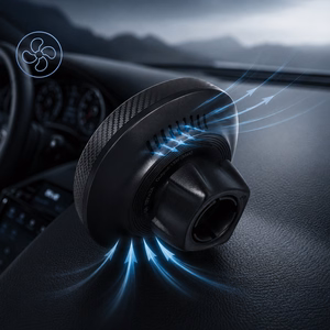 Blavec Car holder BHC-06A 15W magnetic with induction charging and active cooling to windshield and dashboard (BHC06A-MWIB) black