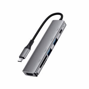 Acefast J18 USB jaotur USB-C 6-in-1 HDMI 4K 60Hz PD90W dokkimisjaam - hall