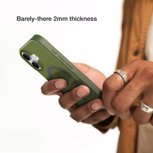 Incase Slim Case MagSafe'i toega ümbris iPhone 16 Plusile, Highland Green värvitoonis