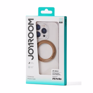 Joyroom JR-16JL6 iPhone 16 Pro Ultra-Thin MagSafe Compatible Ümbris with 360° Ring Alus - kuldne