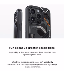 Benks Magnetic Mecha Series Ümbris jaoks Iphone 15 Pro valge