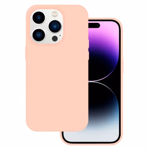 Tel Protect Silicone Premium jaoks Iphone 15 Pro light roosa