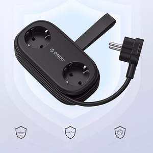 Orico AP3 20W GaN 5in1 Power Strip 2x AC + 2x USB-A + 1x USB-C - Black