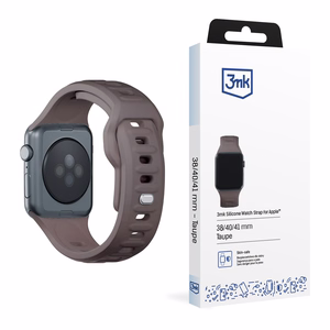 3mk silikoonrihm Apple Watchile, 38/40/41/42 mm, Taupe, väike suurus