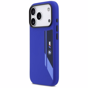 BMW M Silicon Vertical Logo MagSafe Ümbris jaoks iPhone 17 Pro - Navy sinine