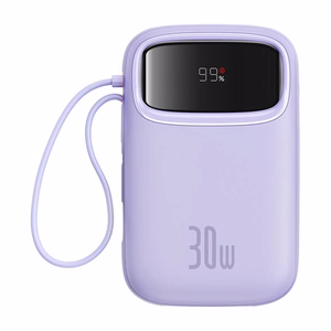 Baseus QPow 2 10000mAh 30W 2xUSB-C внешний аккумулятор (фиолетовый)
