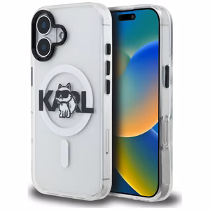 Karl Lagerfeld IML Choupette Sketch Logo MagSafe iPhone 17 Ümbris - Clear