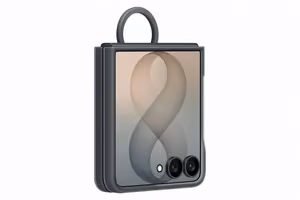 Samsung Galaxy Z Flip8 silikoonist magnetümbris rõngaga, grafiit