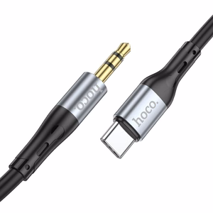 Cable AUX Jack 3,5 mm to USB C Hoco 1 m UPA22 black