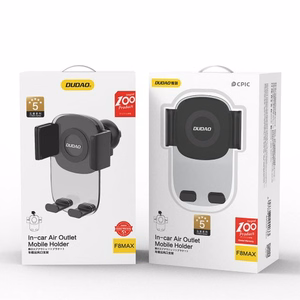 Autoehoidik Dudao F8 Max must (mitte-magnetiline / ventilatsioonivõre)