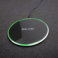 Blavec induktsioonlaadija BQI-07 Qi 15W UniCharge (BQI07-QIB) must klaasist