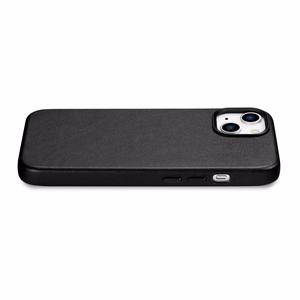 iCarer Case nahast ümbris iPhone 14 Plus'ile ehtne nahast ümbris must (ühildub MagSafe'iga)