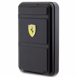 Powerbank Ferrari Metal Logo MagSafe induction 15W 10000 mAh with stand function - black