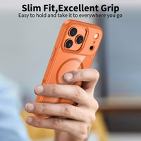 Tech-Protect MagMat MagSafe Ümbris jaoks iPhone 17 Pro Max - läbipaistev oranž