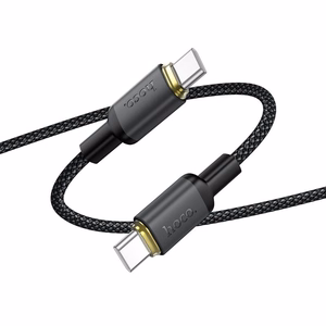 Cable USB C to USB C Hoco 3A 60W 1 m X128 Benefit black