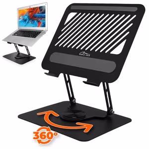 Reguleeritav, pööratav, ergonoomiline sülearvuti alus 10–17″ LAPTOP STAND ROTO MT2662
