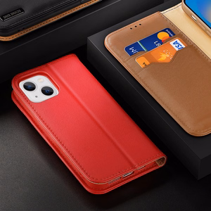 Dux Ducis Hivo Leather Flip Cover Genuine Leather Wallet for Cards and Documents iPhone 14 Plus Black