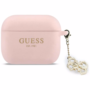 Guess Silikoon 4G Charm Ümbris for AirPods Pro 3 roosa
