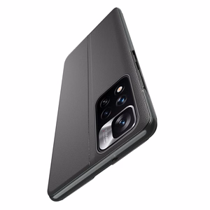 Чехол-книжка Eco Leather View элегантный с функцией подставки Poco M4 Pro 5G красный