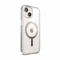 Speck Gemshell Grip + MagSafe - ümbris iPhone 17e / 16e / 15 / 14 / 13 (Clear / Chrome Finish)