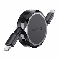 Acefast C13-03 USB-C - USB-C 60W Kaabel Retractable - must