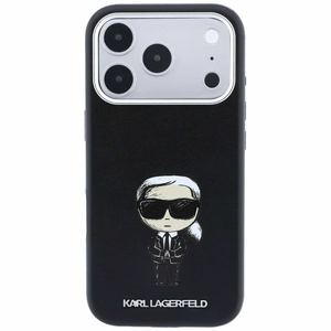 KARL LAGERFELD ümbris mudelile IPHONE 18 Pro/ 17 Pro ühildub MagSafe'iga (Smooth Ikonik Sketch) (värv: must)