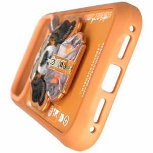 Nimmy Cool&Cute 2.0 Dog Ümbris jaoks iPhone 17 Pro Max with Magnetic Hanger - oranž