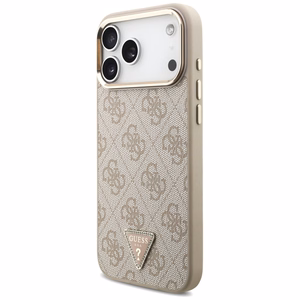 Guess 4G Triangle Logo MagSafe Ümbris jaoks iPhone 17 Pro Max - Rose Kuldne