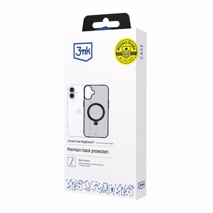 3mk Smoke Ümbris Mag&Stand jaoks Apple iPhone 16 plus - läbipaistev