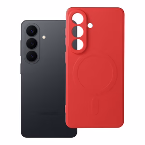 SILICONE MAG COVER Ümbris compatible with MagSafe jaoks SAMSUNG S26 Pro punane